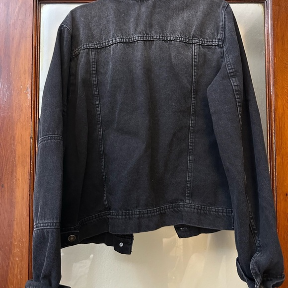 Free People Black Denim Jacket - Picture 6 of 6